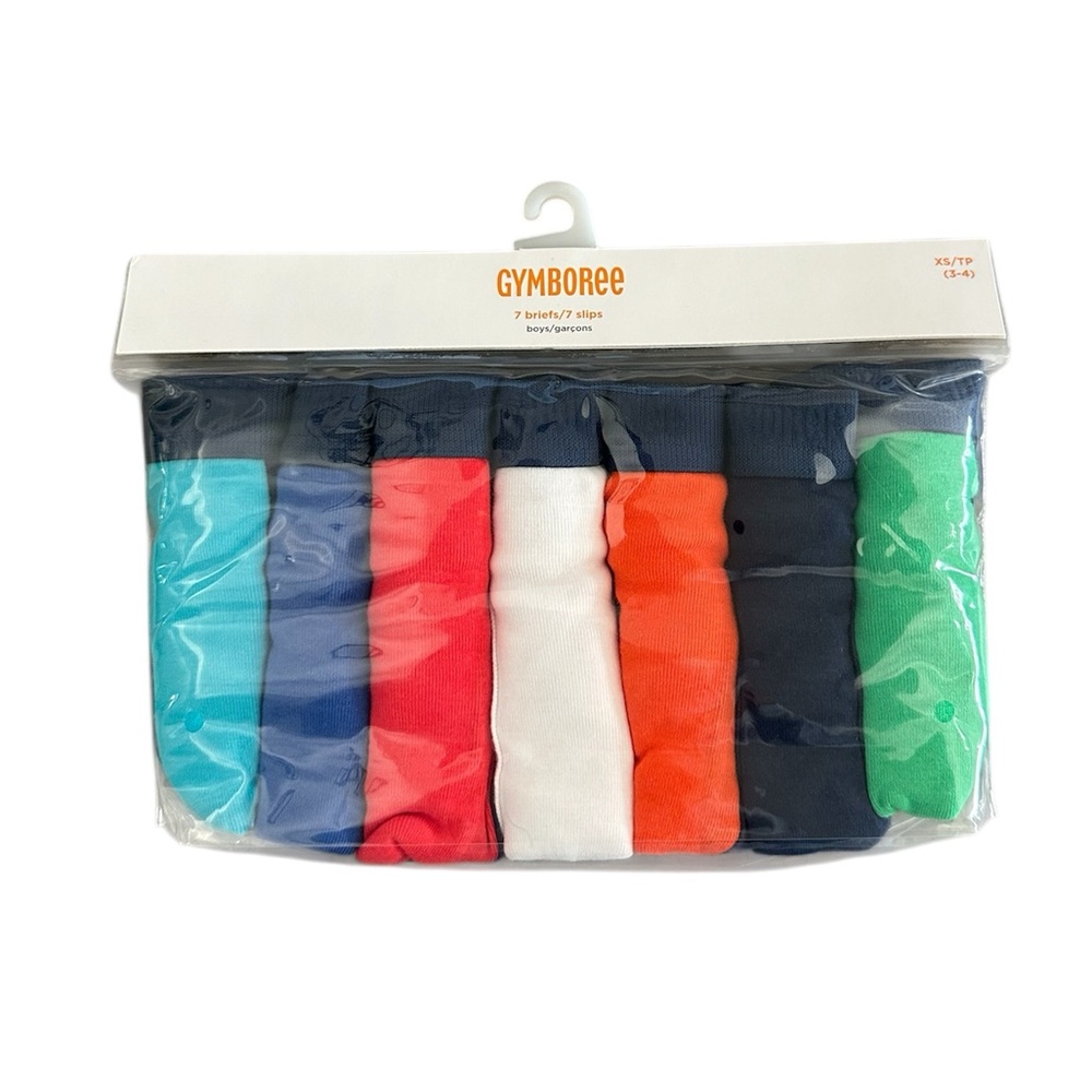 GYMBOREE BOYS SIZE 3-4 UNDERWEAR BRIEFS 7 PACK
